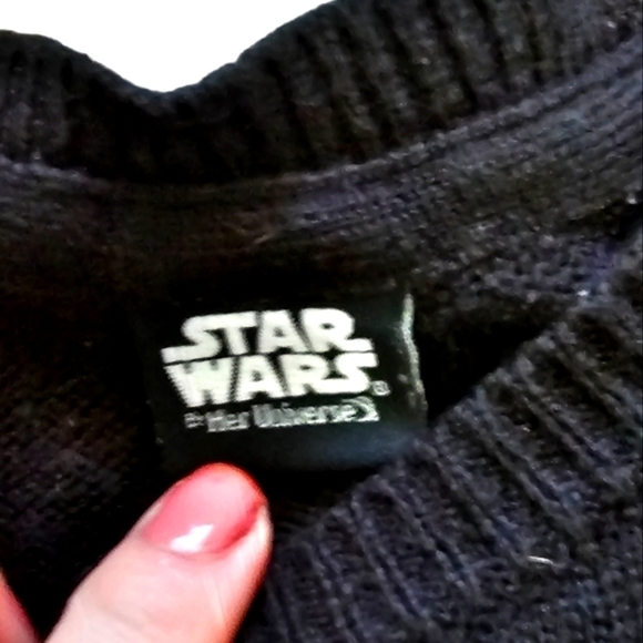 Darth Vader Acrylic Knit Sweater Small - Picture 5 of 6